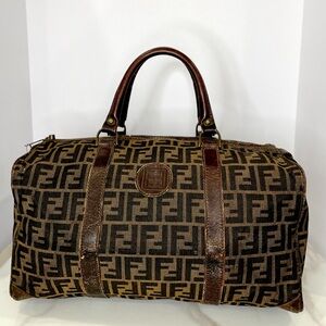 FENDI Zucca Duffel Weekender Bag